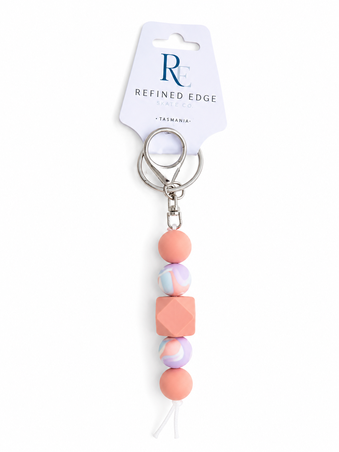 Peaches & Cream Keyring