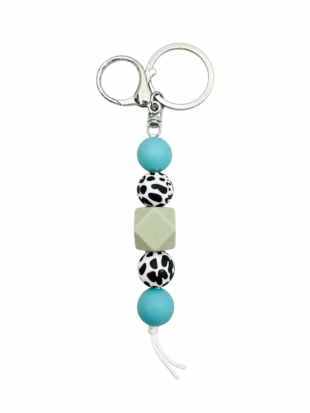 Cow Print Keyring