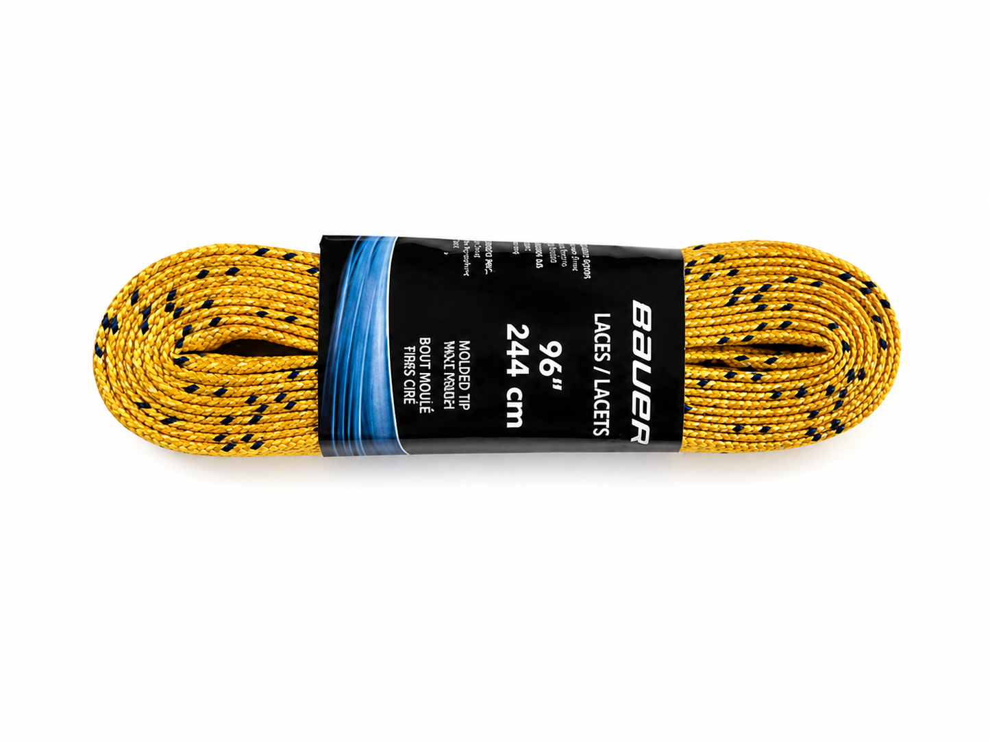 Bauer Waxed Hockey Laces (Yellow)